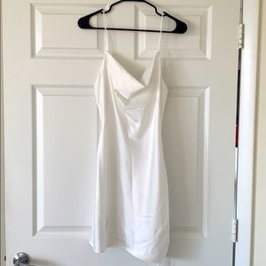 Topshop Silk-style White Dress